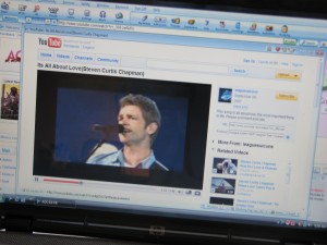 Nothing wrong with listening to a little music while "working."