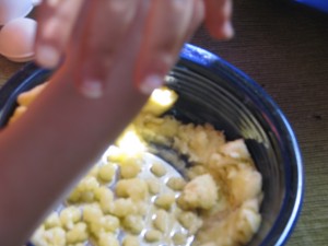 006 Mashed bananas, not potatos.