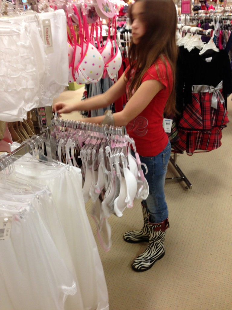Texting my 11 year old pictures of bras. - Jamie Miles Blog
